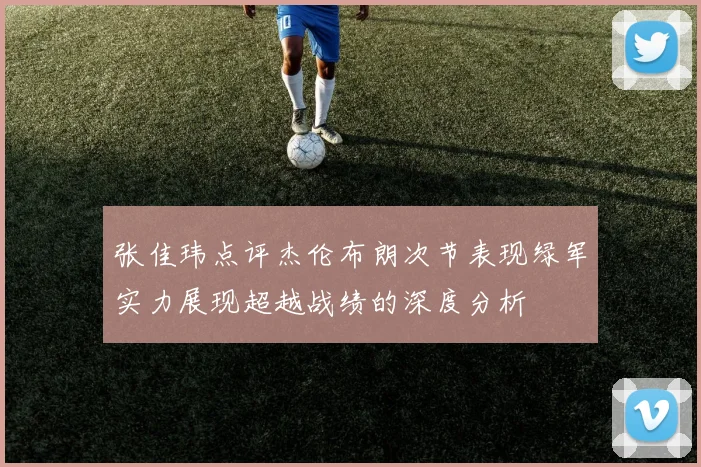 张佳玮点评杰伦布朗次节表现绿军实力展现超越战绩的深度分析